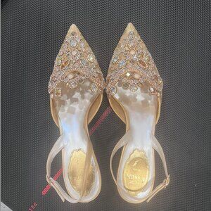 NWT Rene Caovilla gold jewelry kitten hell